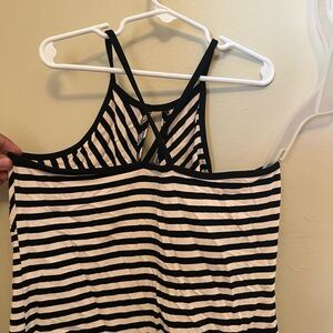 Black and White Striped Tank Top
